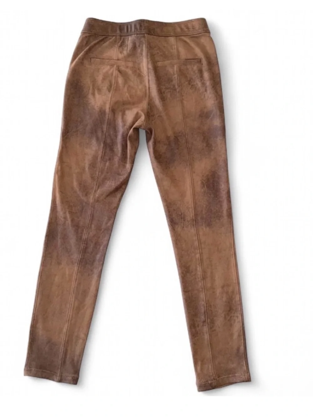 Free People Faux Suede Brown Pull On Skinny Pants XS 25